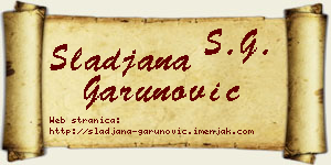 Slađana Garunović vizit kartica